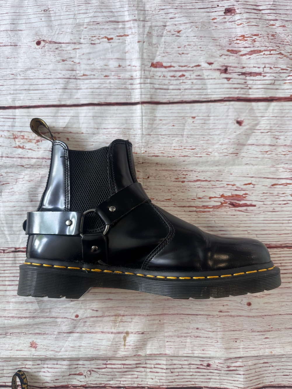 Dr Martens Wincox Smooth Leather Buckle Boots in Black Sz 10 Ladies (Sz 9 Men) - Picture 13 of 16
